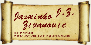 Jasminko Živanović vizit kartica